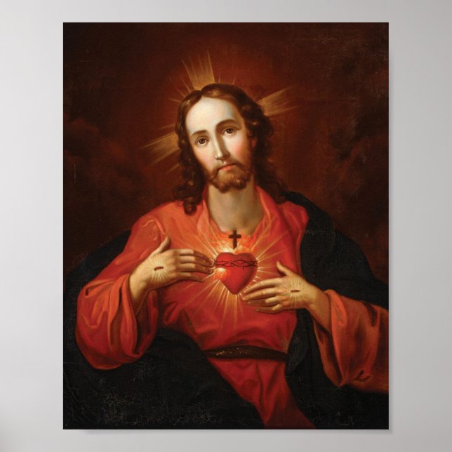 Sacred Heart Of Jesus Poster (Vorne)