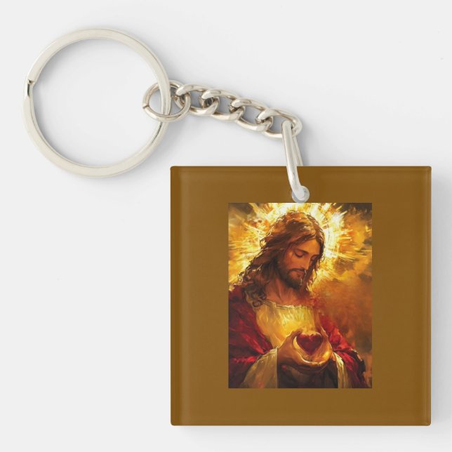 Sacred Heart of Jesus  Schlüsselanhänger (Vorderseite)
