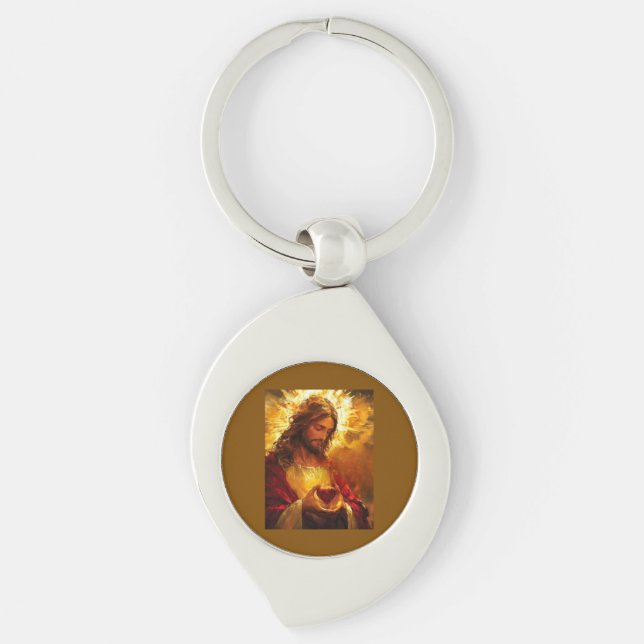 Sacred Heart of Jesus  Schlüsselanhänger (Vorderseite)