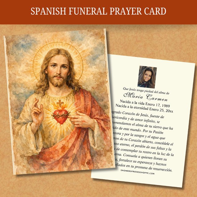 Sacred Heart of Jesus  Spanish Funeral Prayer (Créateur téléchargé)