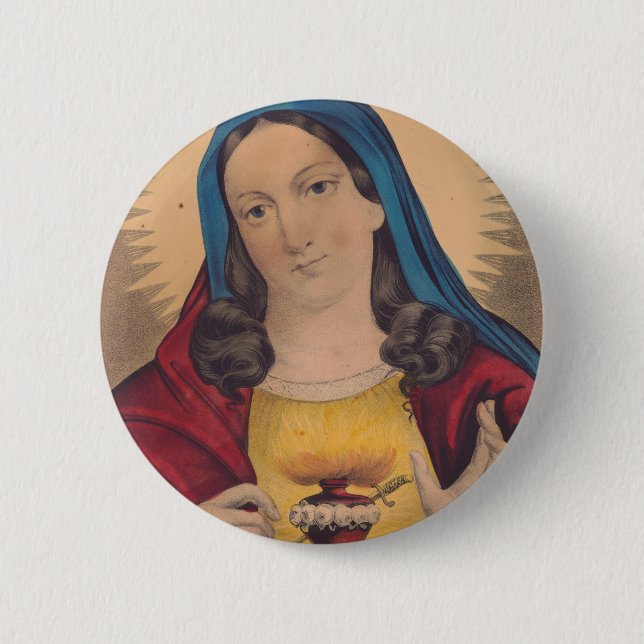 Sacred Heart of Mary Button (Vorderseite)