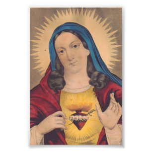 Sacred Heart of Mary Fotodruck