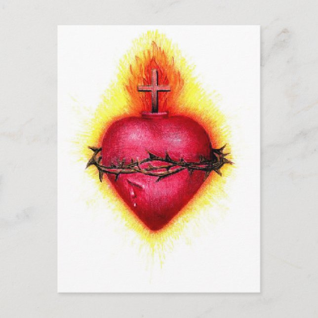 Sacred Heart Postkarte (Vorderseite)