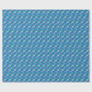 Sacred Hearts Folk Art Geschenkpapier