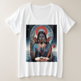 Sacred Kali Große Größe T-Shirt