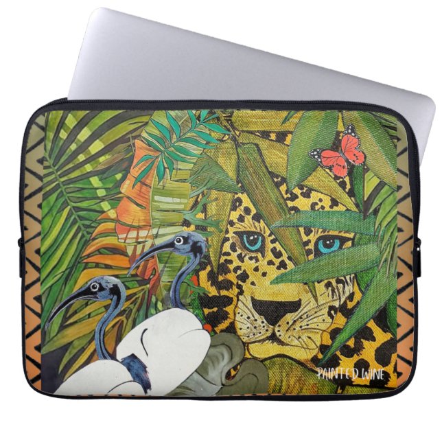 Sacred Leopard Laptopschutzhülle (Vorderseite)