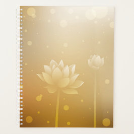 Sacred Lotus Hardcover Daily Planner Planer
