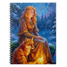 Sacred Nature: Celtic Goddess Brigid Art on Canvas Notizblock