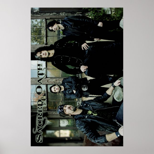 SACRED OATH BAND POSTEL KLEIN POSTER (Vorne)