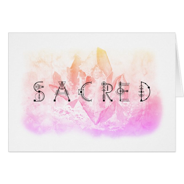 ** SACRED Pink Lavender Crystal (Vorderseite (Horizontal))