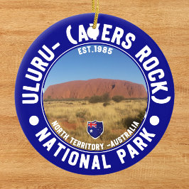 Sacred Rock of Australia – Uluru National Park Keramik Ornament