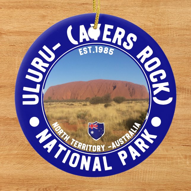 Sacred Rock of Australia – Uluru National Park Keramik Ornament (Von Creator hochgeladen)