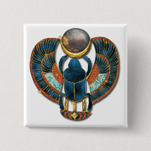 Sacred Scarab of King Tut Button