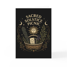 Sacred Solstice Picnic Litha Postcard