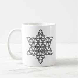 Sacred Star - Star of Life, 02/3D/Black. Kaffeetasse