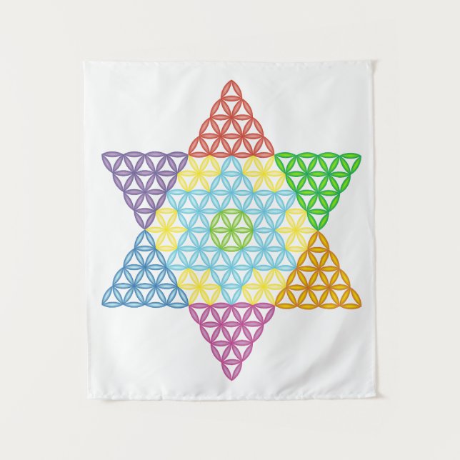 Sacred Star - Star of Life, 04/3D-CF. Wandteppich (Vorderseite)