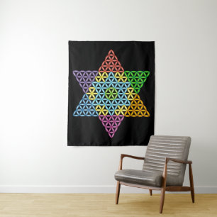 Sacred Star - Star of Life, 04/3D-CF. Wandteppich