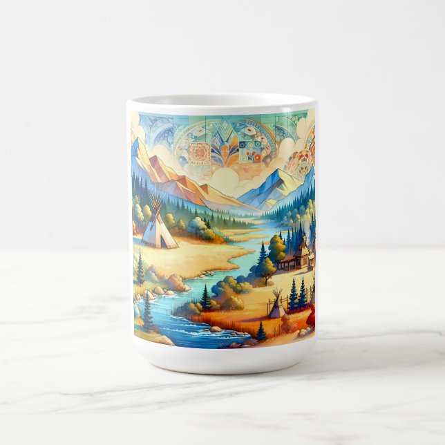Sacred Valley Symbolic Daily Ritual Design Kaffeetasse (Mittel)