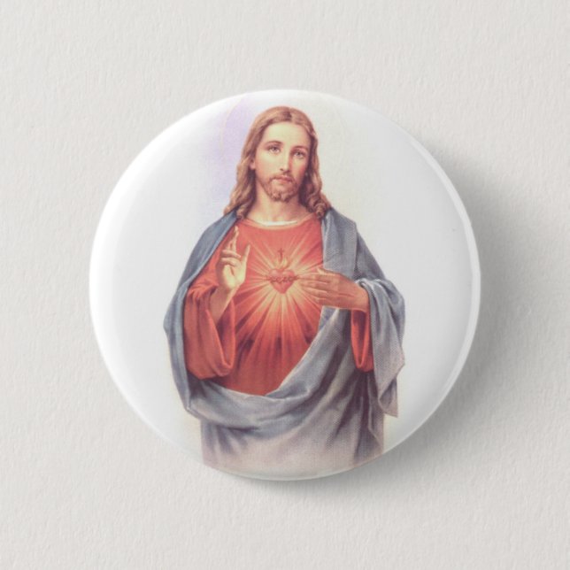 SacredHeartJesus Button (Vorderseite)
