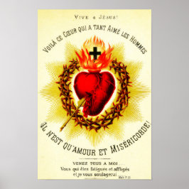 Sacro Heart French - Sacré Coeur de Jésus Poster