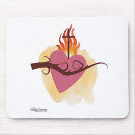 Sacro Heart Mouse Pad von katholischen Alltag Mousepad