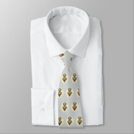 Sacro Heart Necktie Gray mit Sacro Heart Krawatte