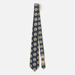 Sacro Heart Necktie Navy Blue mit Sacro Heart Krawatte