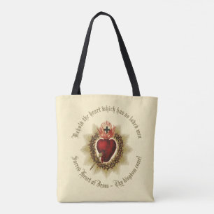 Sacro Heart Tote Bag Tasche