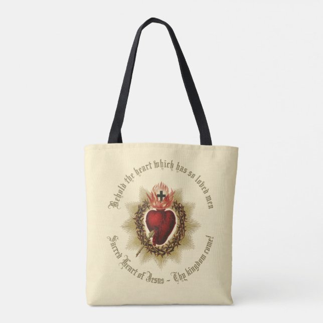 Sacro Heart Tote Bag Tasche (Rückseite)