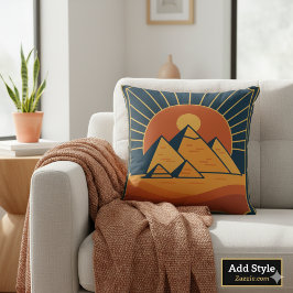 Sacro Scarab Amulet Goldenes Design Kissen