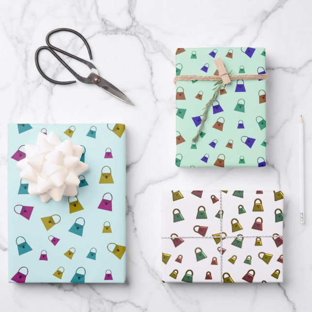 Sacs à main à la mode Enveloppement Feuilles de pa (Recto)