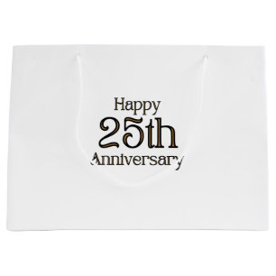 Sacs Cadeau Joyeux 25e Anniversaire de Mariage