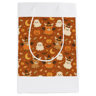 Sacs cadeaux de cerf de costume d'Halloween mignon