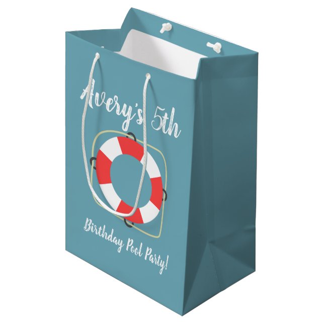 Sacs cadeaux de la fête de la piscine (Devant Angle)