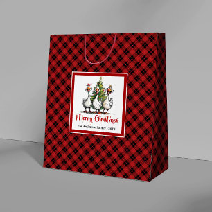 Sacs Cadeaux de Noël Rigolos aux Oies Fantaisistes