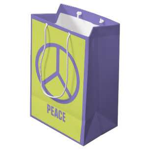 Sacs cadeaux des signes de paix colorés