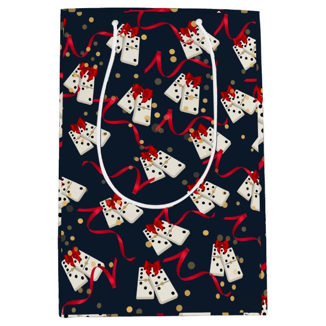 Sacs cadeaux - Domino Design Blue (Devant)