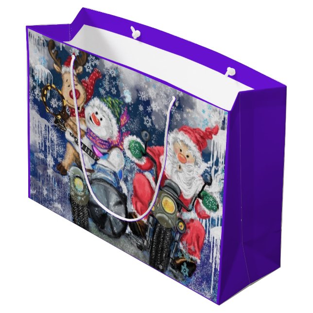 Sacs Cadeaux Drôles pour Amis de Noël Heureux (Dos Angle)