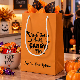 Sacs cadeaux/fête d'Halloween personnalisés et drô