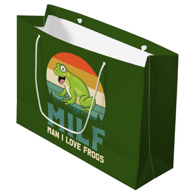 Sacs cadeaux Love Frogs (Devant Angle)