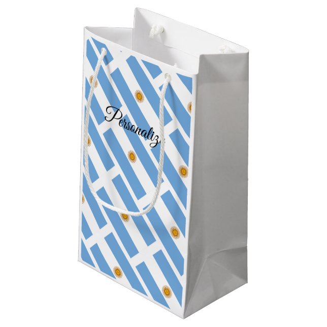 Sacs cadeaux personnalisés avec drapeau de l'Argen (Dos Angle)