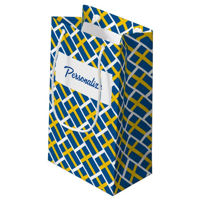 Sacs cadeaux personnalisés avec drapeau de pays su (Dos Angle)