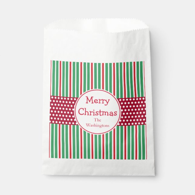 Sacs cadeaux personnalisés de Noël Favoriser (Devant)