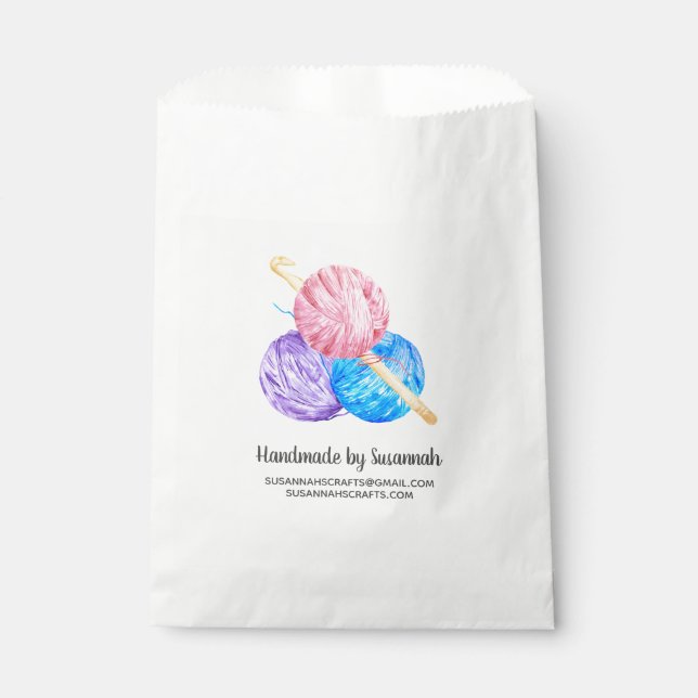 Sacs d'affaires artisanaux Crochet et fils (Devant)