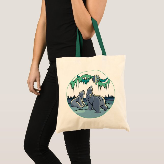 Sacs d'art d'ours indigène de sac fourre-tout à (Devant (produit))