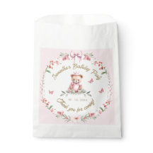 Sacs de cadeaux d'anniversaire Blooms & Bears