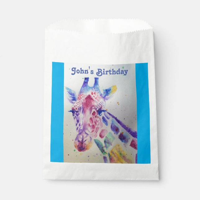 Sacs de cadeaux de fête pour animaux de zoo de gir (Devant)