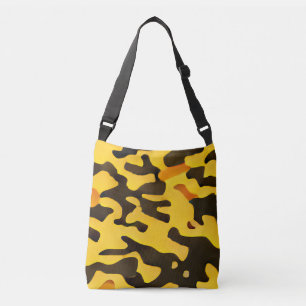 Sacs de carrosserie de motif noir jaune Camouflage