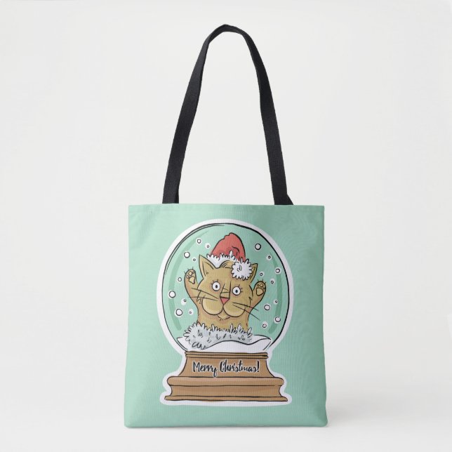 Sacs de chat de Noël sympas (Devant)