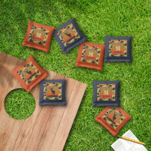 Sacs de cornhole camouflés et cerf de Virginie